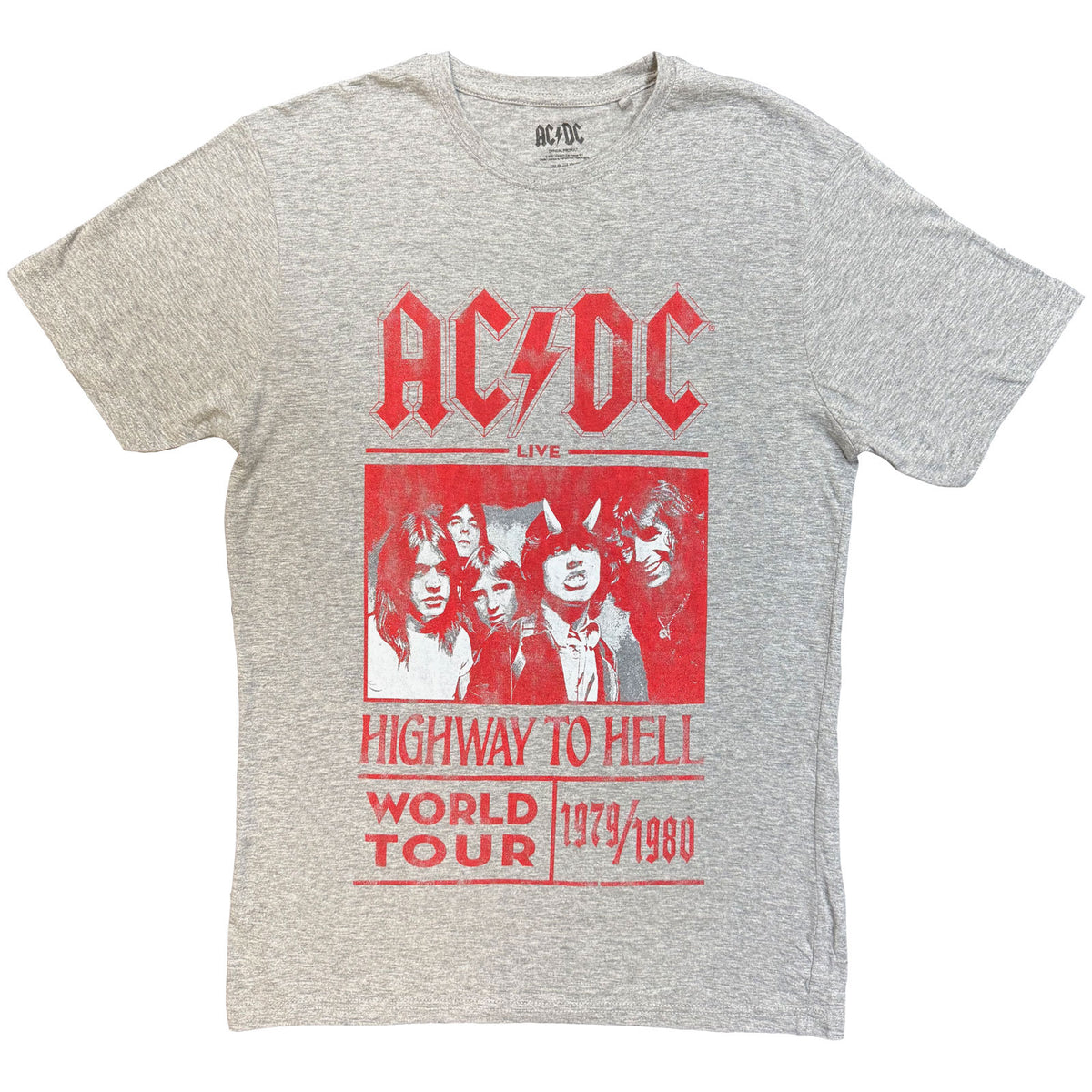 AC/DC - HIGHWAY TO HELL WORLD TOUR 1979/1980 - T-Shirt Grey