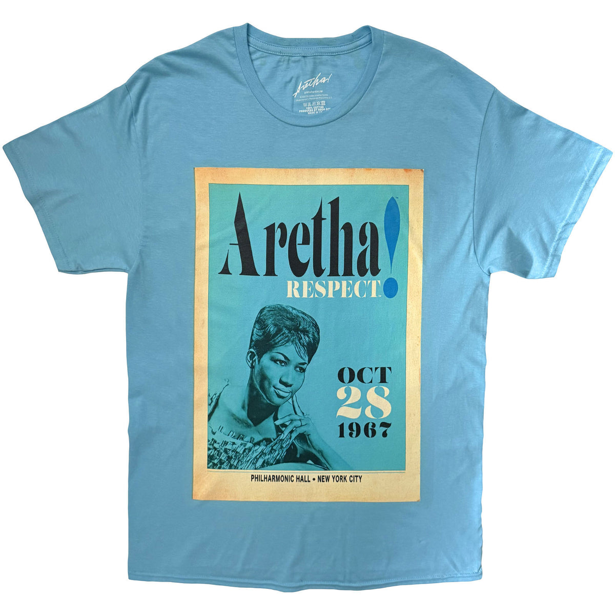 ARETHA FRANKLIN - RESPECT - T-Shirt Blue