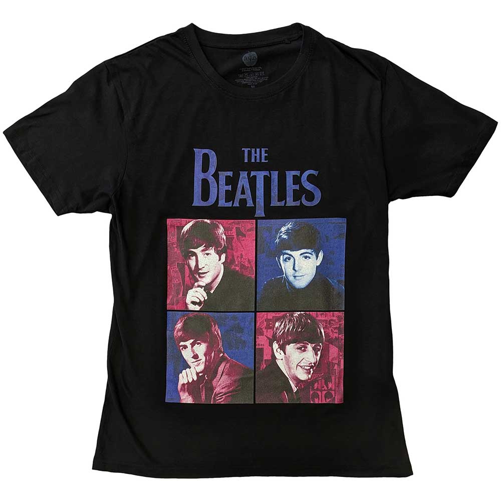 THE BEATLES - PORTRAITS - T-Shirt Black