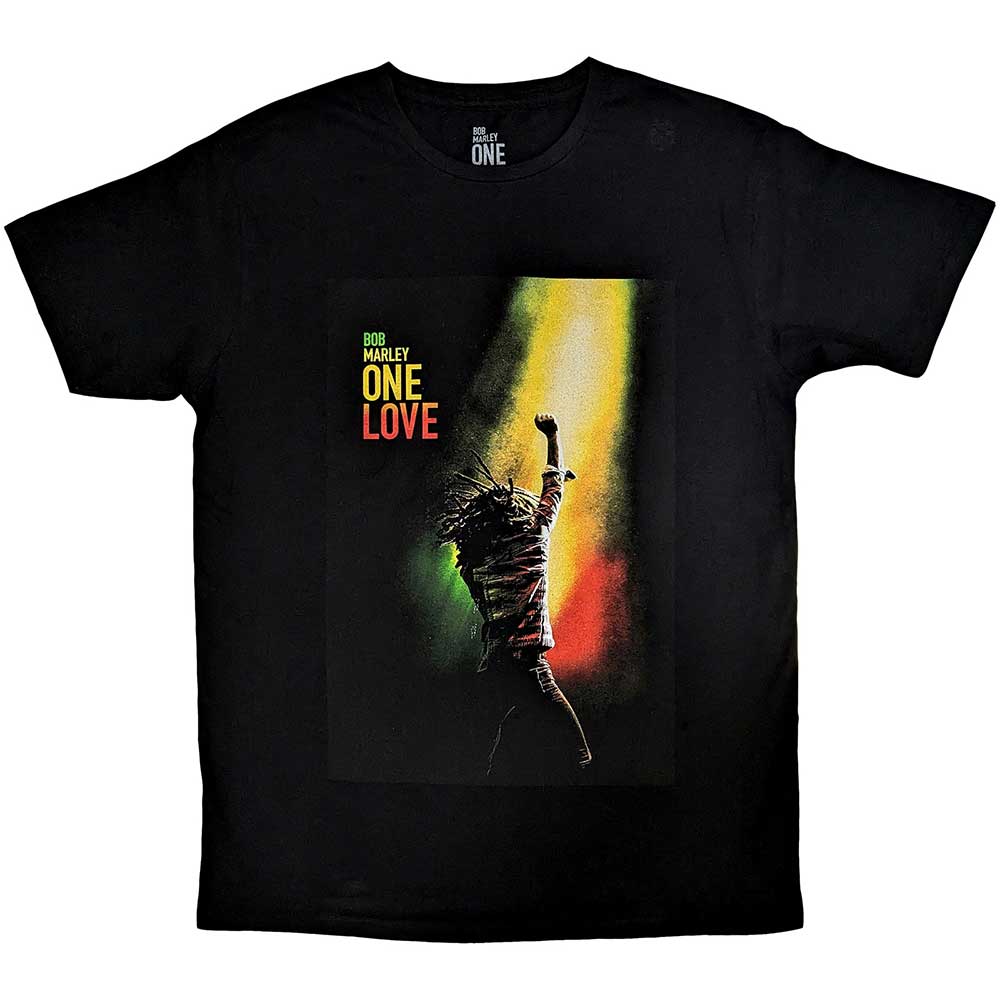 BOB MARLEY - ONE LOVE MOVIE POSTER - T-Shirt Black