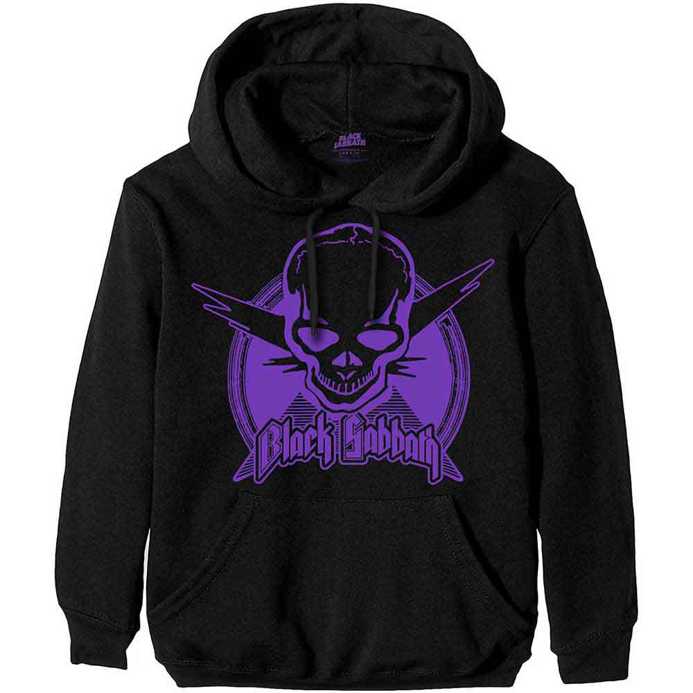 BLACK SABBATH - AVIATION SKULL - Pullover Hoodie Black