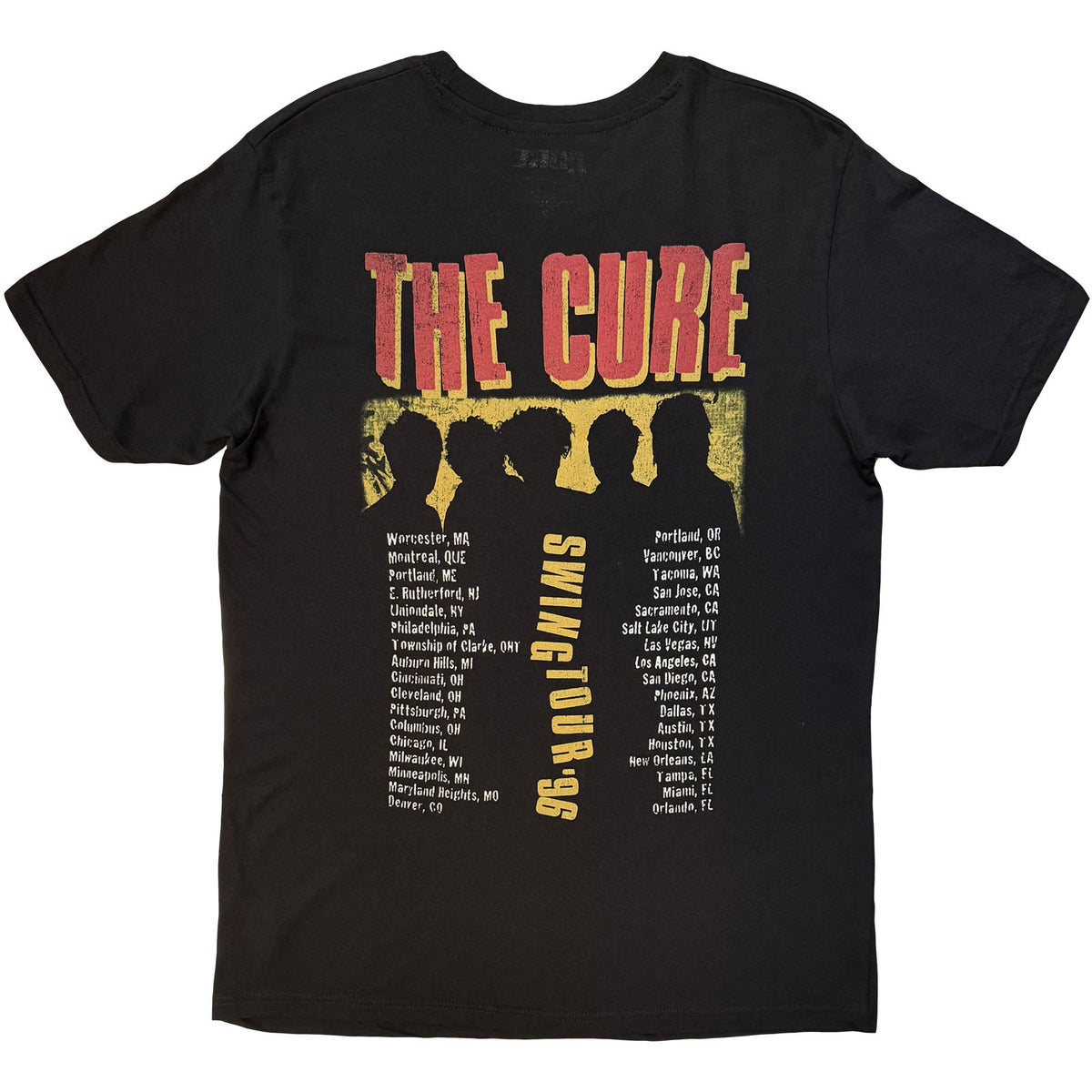 THE CURE - SWING TOUR '96 - T-Shirt Black - 2