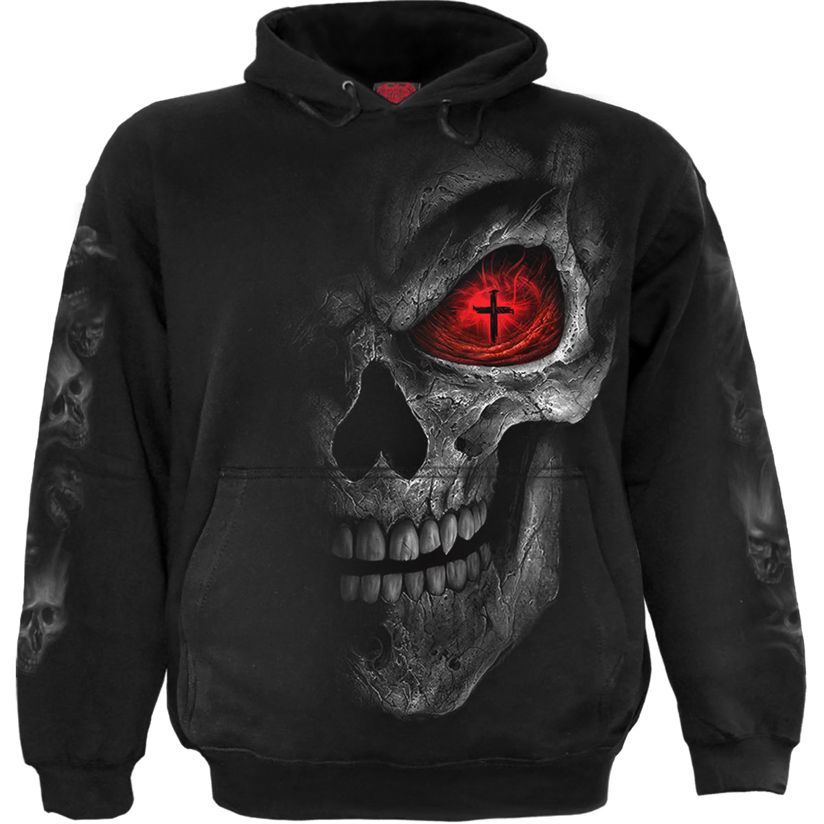 DEATH STARE - Felpa con cappuccio nera