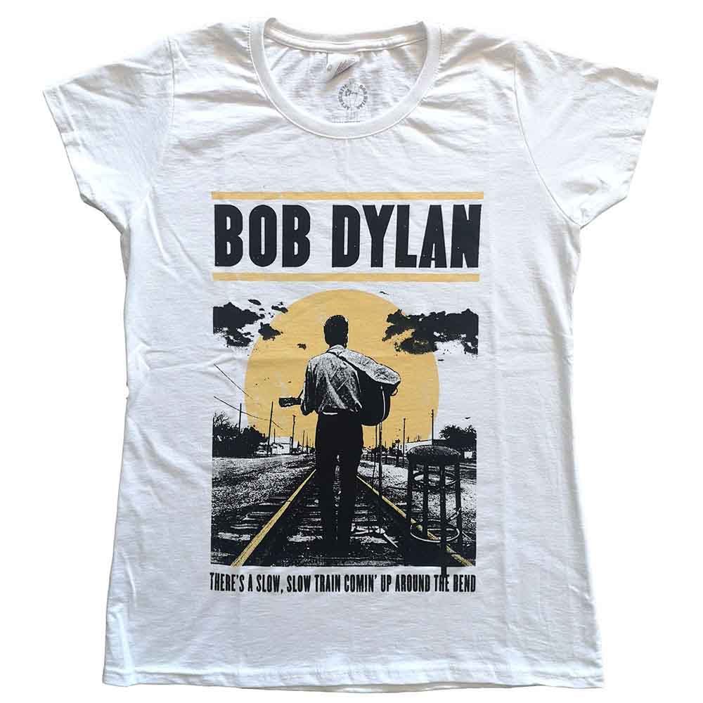 BOB DYLAN - SLOW TRAIN - Ladies T-Shirt White