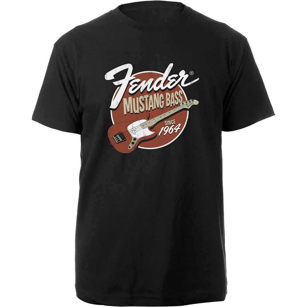 FENDER - MUSTANG BASS - T-Shirt Black