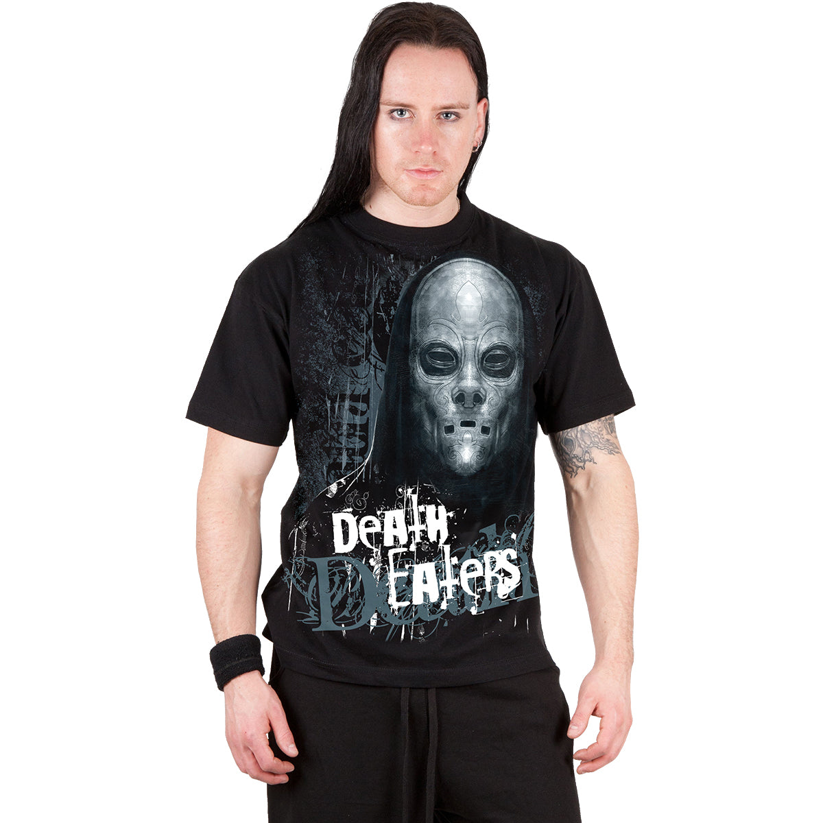 DEATH EATERS - Maglietta con stampa frontale nera