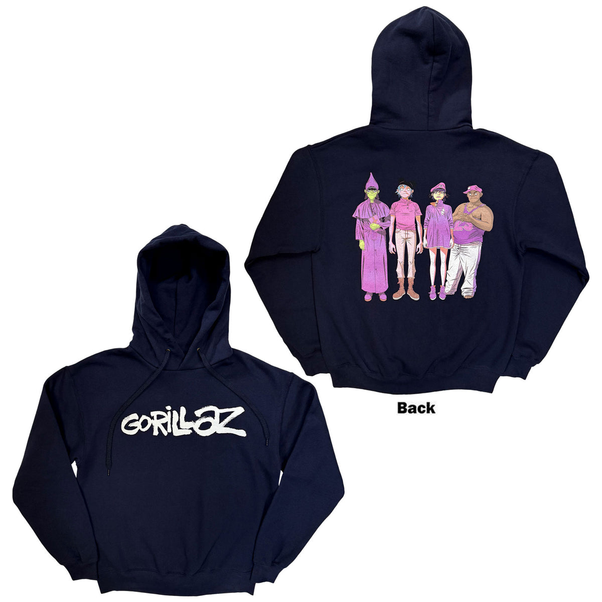 GORILLAZ - CRACKER ISLAND - Pullover Hoodie Blue - 2