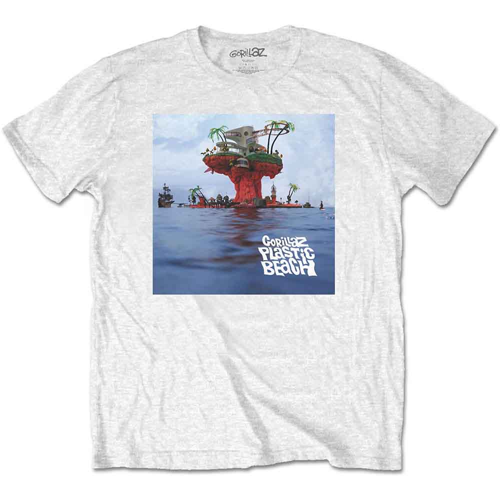 GORILLAZ - PLASTIC BEACH - T-Shirt White