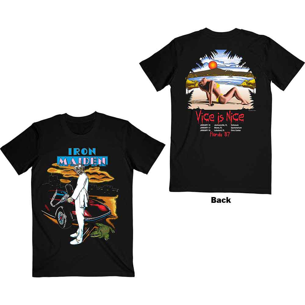 IRON MAIDEN - VICE IS NICE - T-Shirt Black