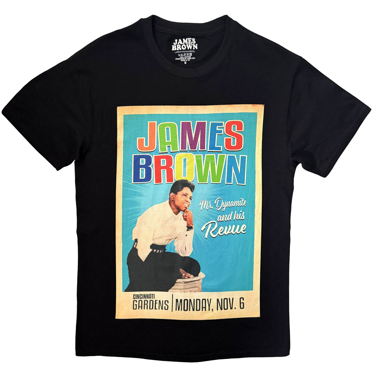 JAMES BROWN - MR DYNAMITE - T-Shirt Black