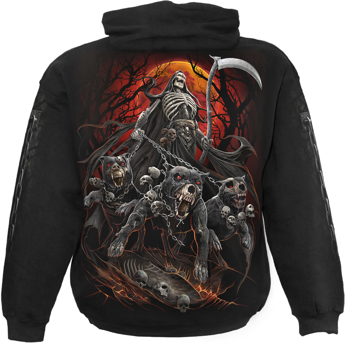 HARBINGERS - Felpa con cappuccio nera