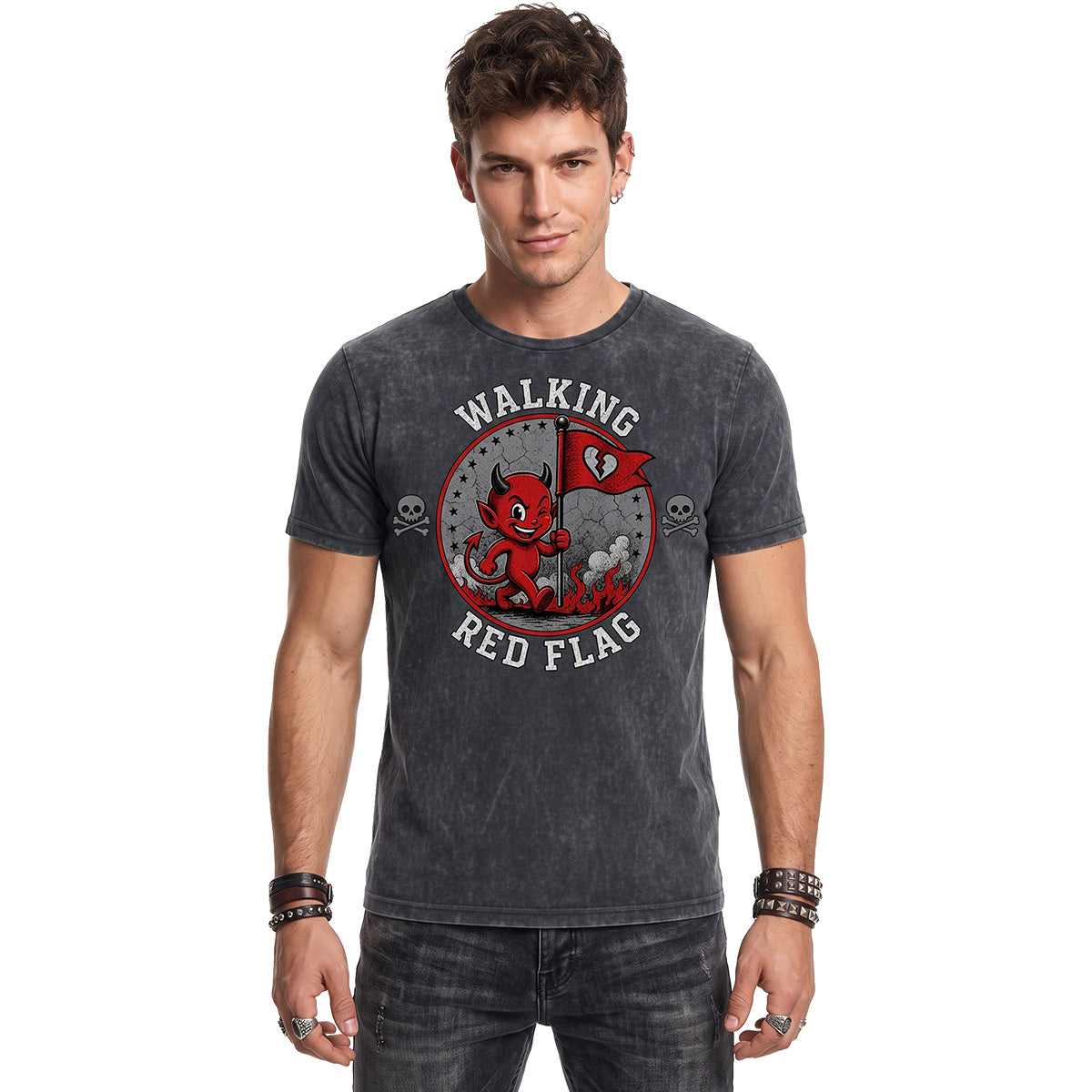 RED FLAG - Acid Wash T-Shirt