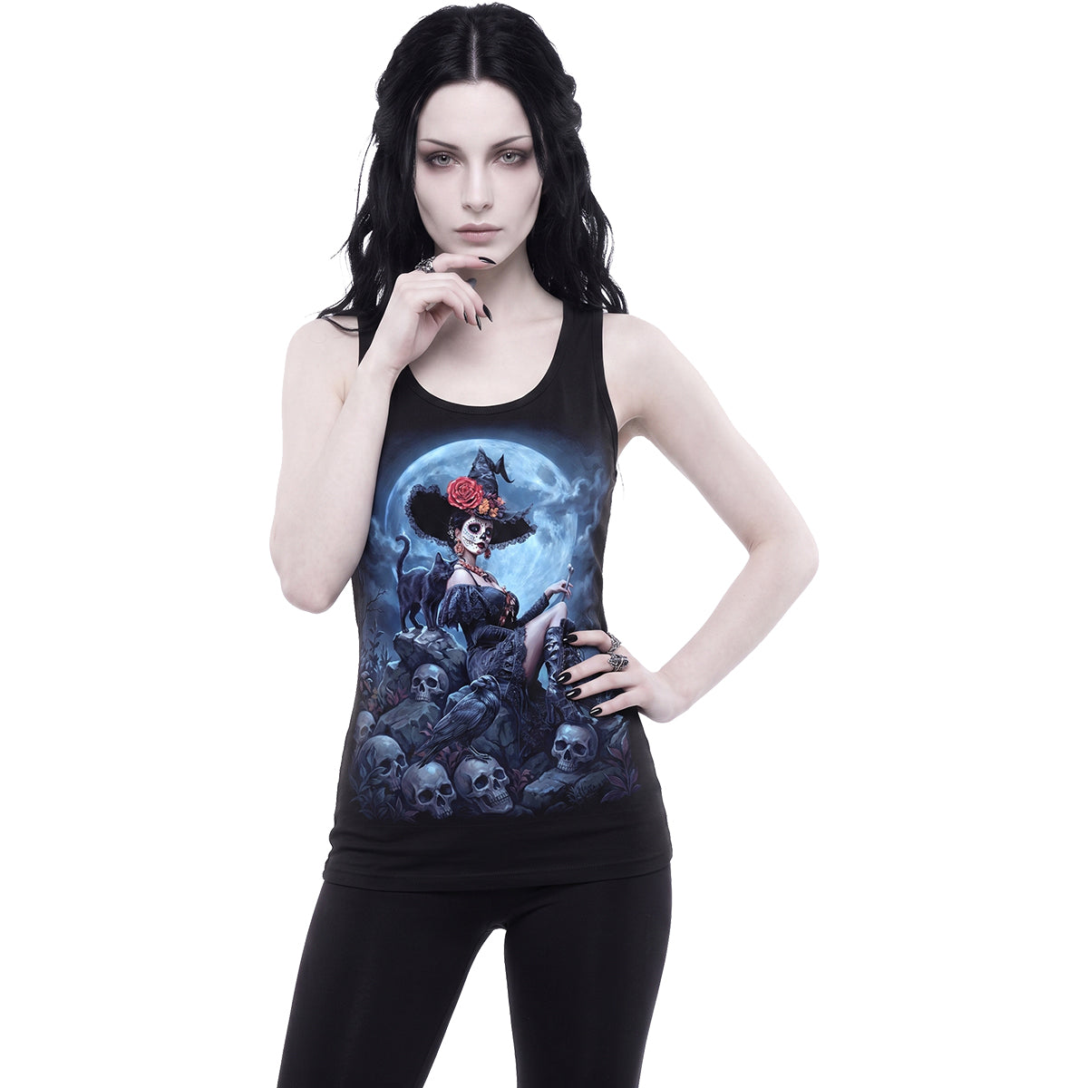 NIGHT OF THE DEAD - Canotta Razor Back nera