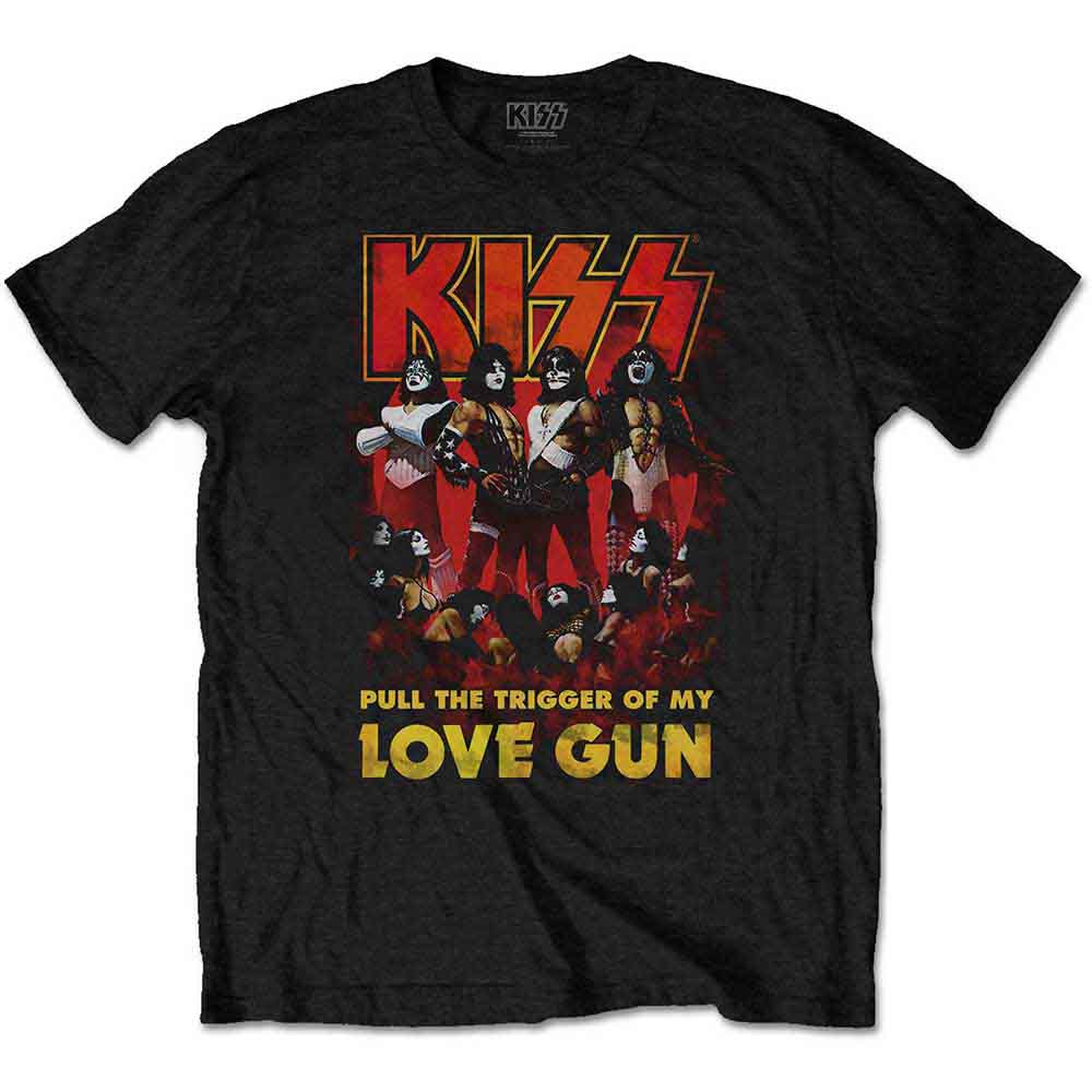 KISS - LOVE GUN GLOW - T-Shirt Black