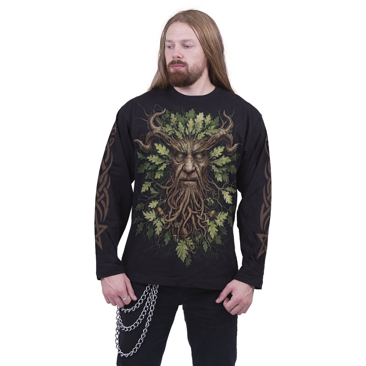 WOODLAND KING - Maglietta a maniche lunghe nera