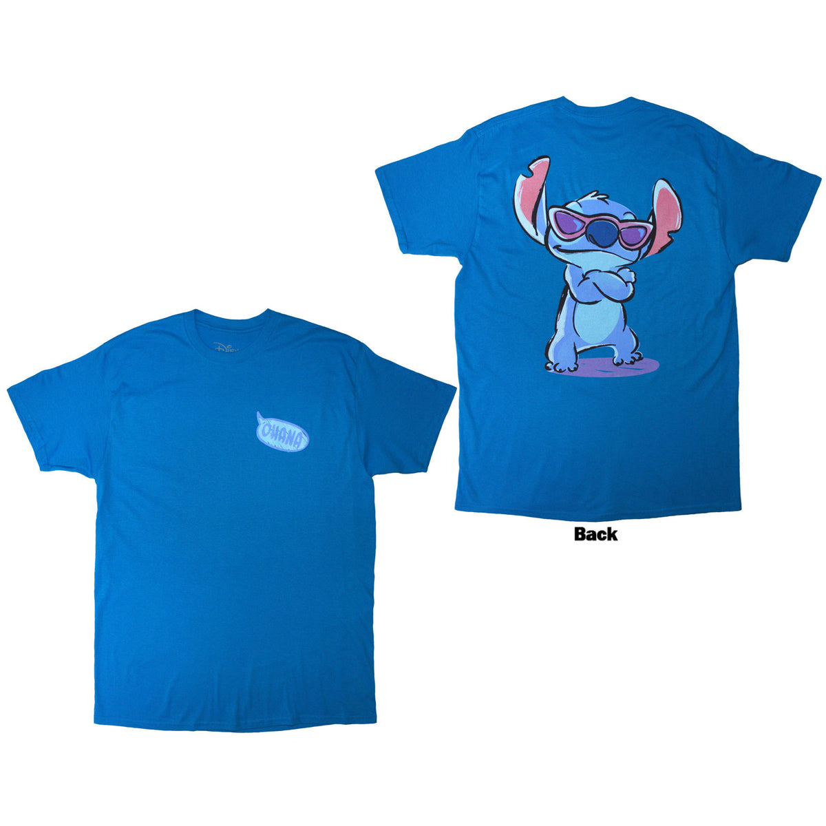 DISNEY - STITCH OHANA - T-Shirt Blue