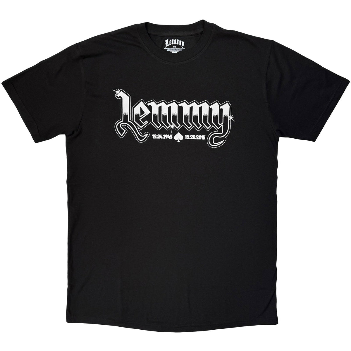 LEMMY - LOGO MONO - T-Shirt Black