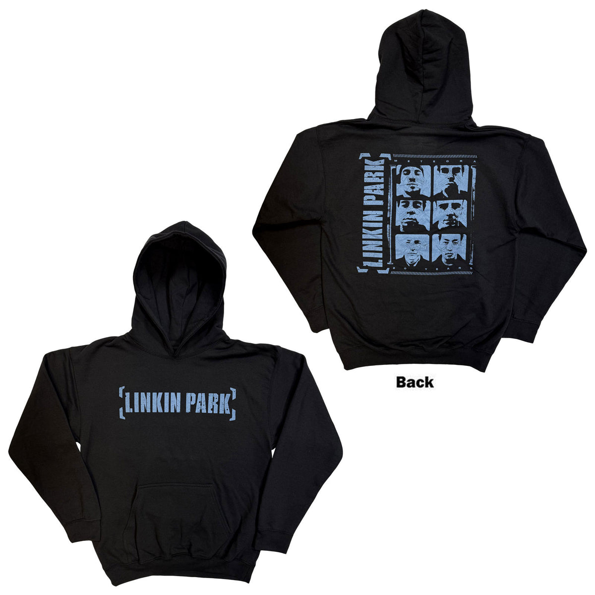 LINKIN PARK - METEORA PORTRAITS - Pullover Hoodie Black