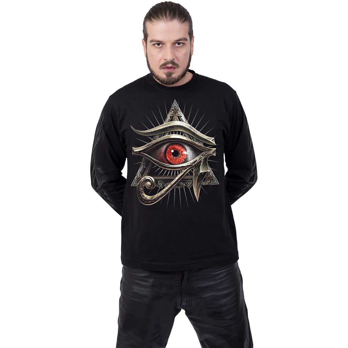 EVIL EYE - Maglietta a maniche lunghe nera