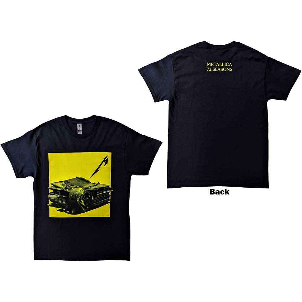 METALLICA - 72 SEASONS BURNT VINYL - T-Shirt Black