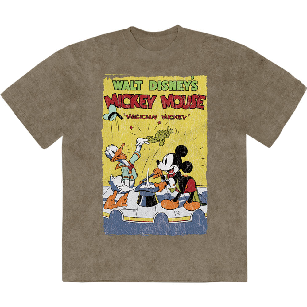 DISNEY - MICKEY MAGICIAN - Stone Wash T-Shirt Green