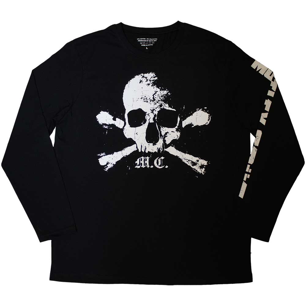 MOTLEY CRUE - ORBIT SKULL - Long Sleeve T-Shirt Black