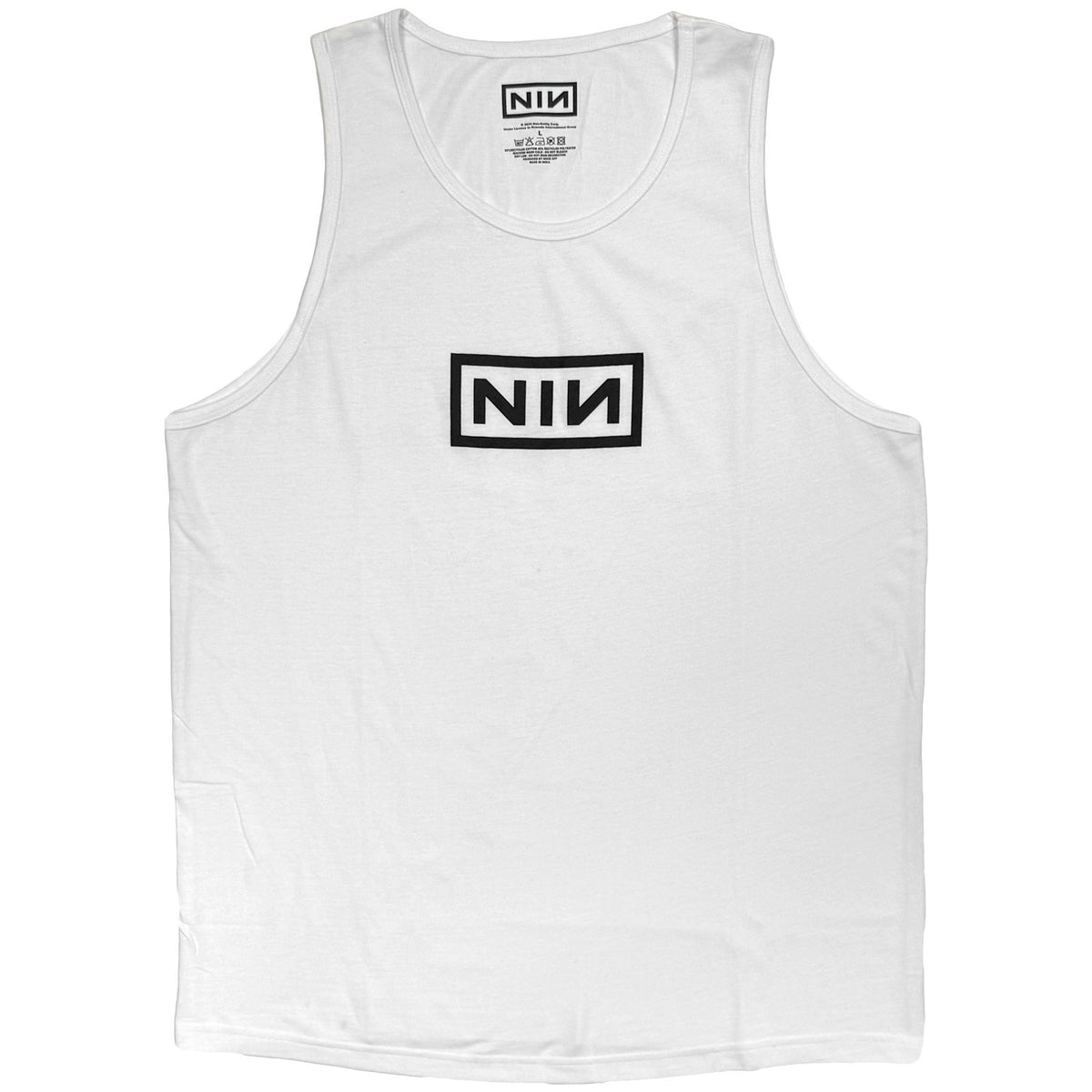 NINE INCH NAILS - LOGO - Vest T-Shirt White