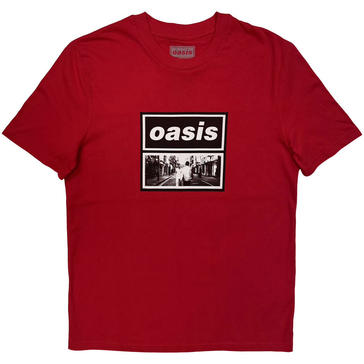 OASIS - WHAT'S THE STORY CLIPPED - Ladies T-Shirt Red
