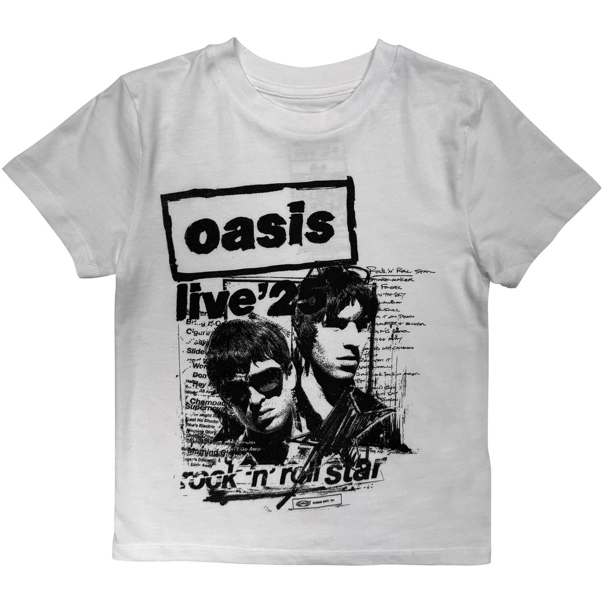 OASIS - LIVE '25 ROCK N ROLL STAR - Kids T-Shirt White