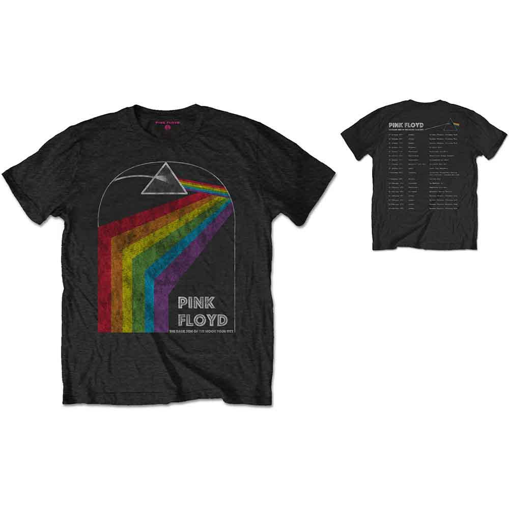 PINK FLOYD - DARK SIDE OF THE MOON 1972 TOUR - T-Shirt Black