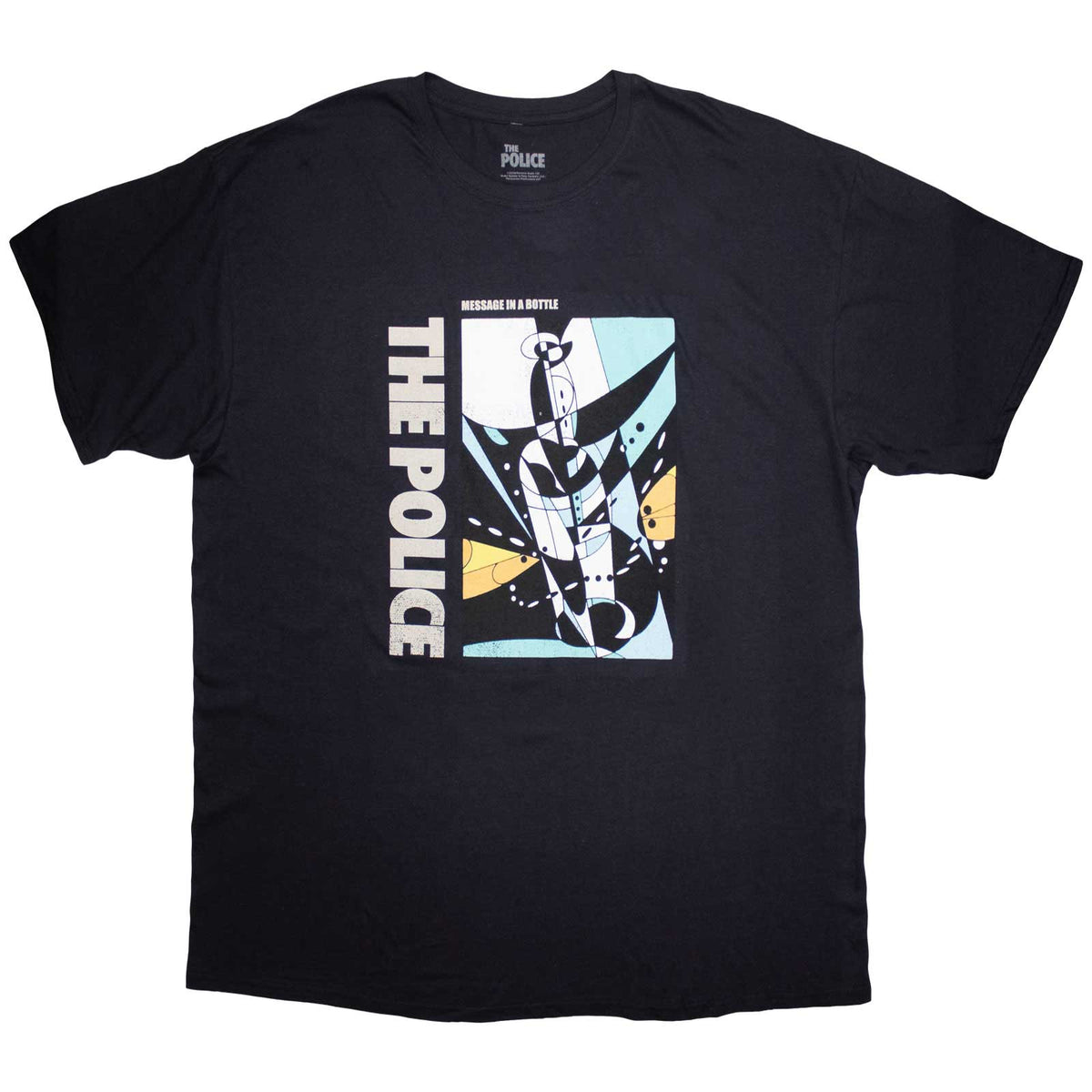 THE POLICE - MESSAGE IN A BOTTLE - T-Shirt Blue