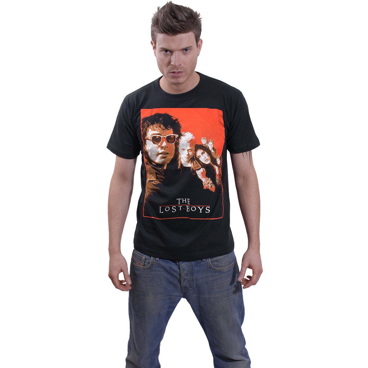 LOST BOYS - POSTER - Maglietta con stampa frontale nera