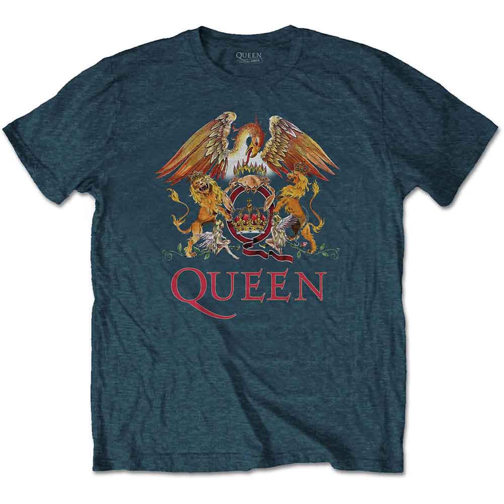 QUEEN - CLASSIC CREST - T-Shirt Blue - 2