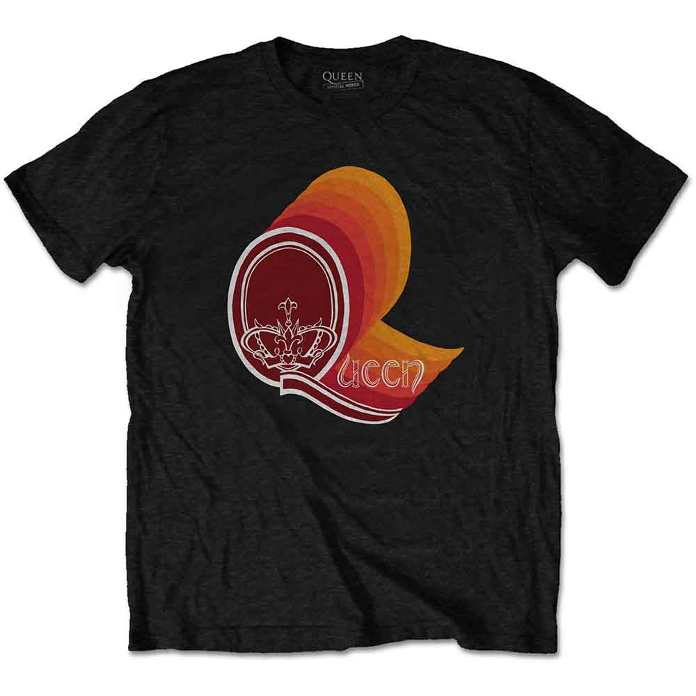 QUEEN - RETRO LOGO - T-Shirt Black