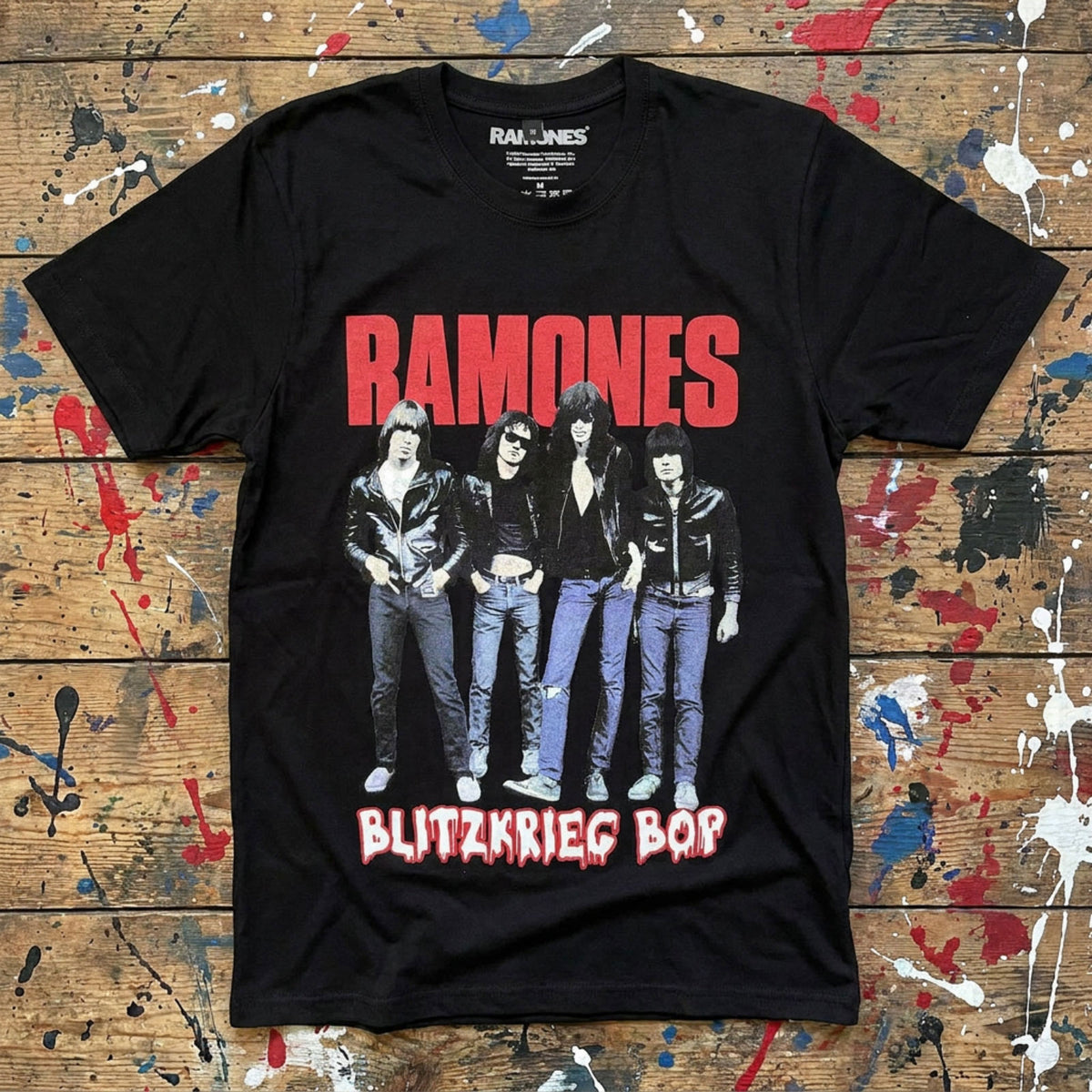 RAMONES - BLITZ - Carbon T-Shirt Black