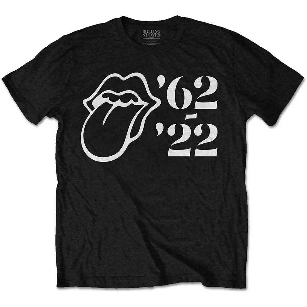 THE ROLLING STONES - SIXTY OUTLINE '62 - '22 - T-Shirt Black