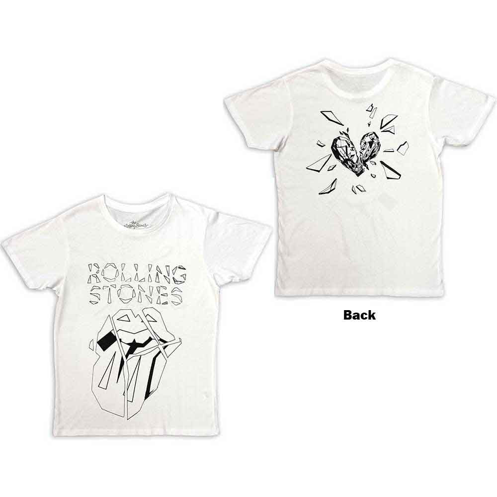 THE ROLLING STONES - HACKNEY DIAMONDS DIAMOND TONGUE OUTLINE - T-Shirt White