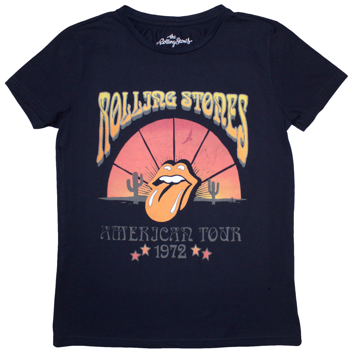 THE ROLLING STONES - DESERT '72 - Ladies T-Shirt Blue