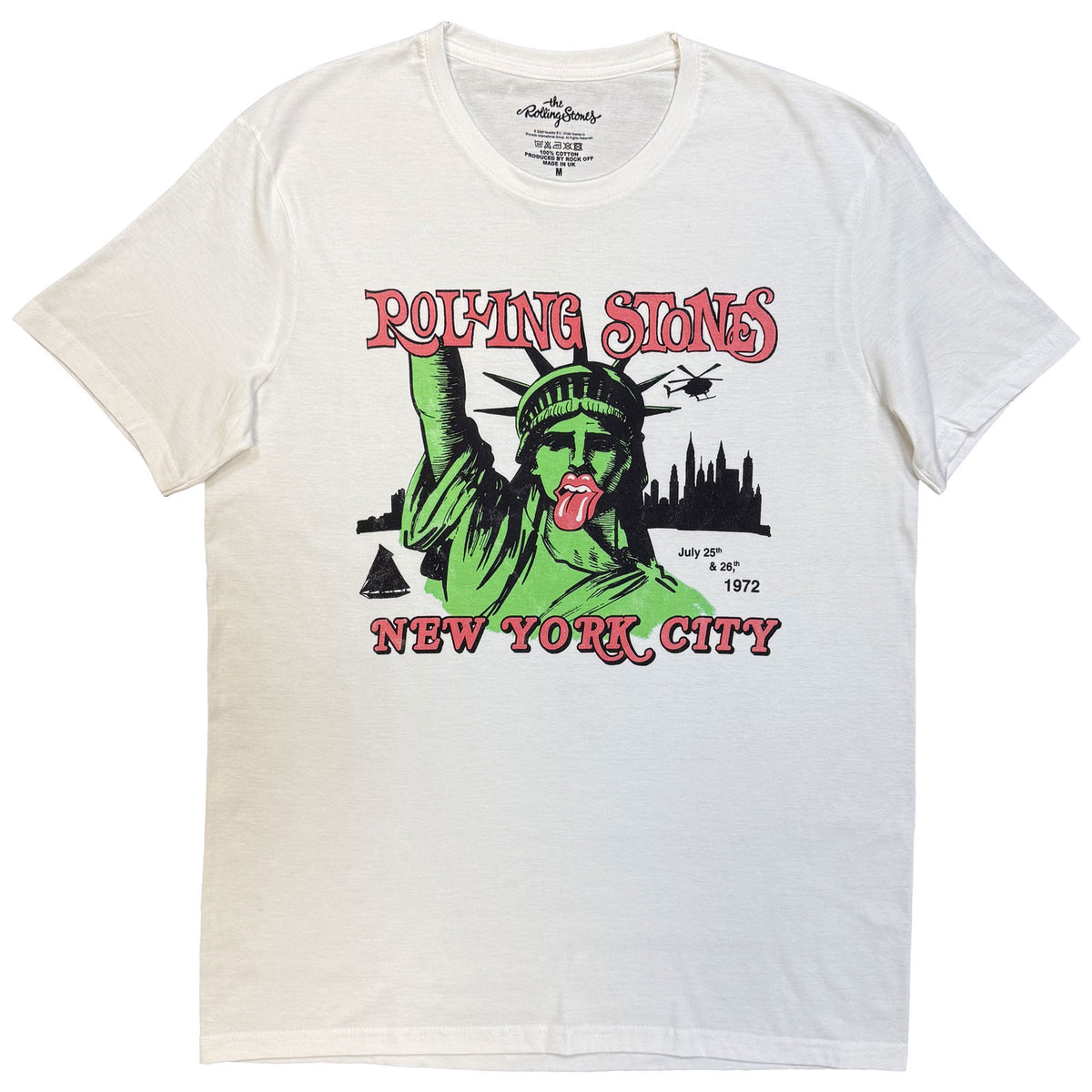 THE ROLLING STONES - NEW YORK CITY 1972 - T-Shirt White