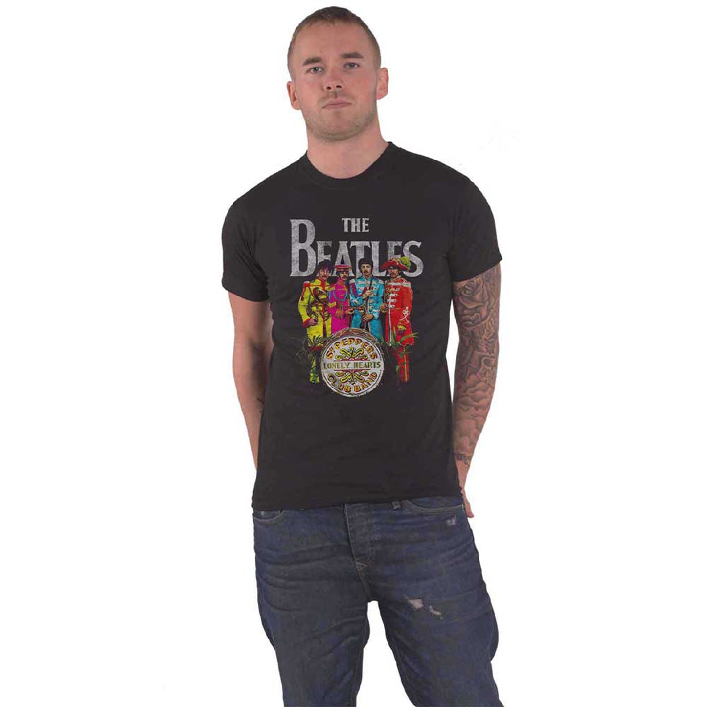 BEATLES, THE - SGT PEPPER - T-Shirt Black