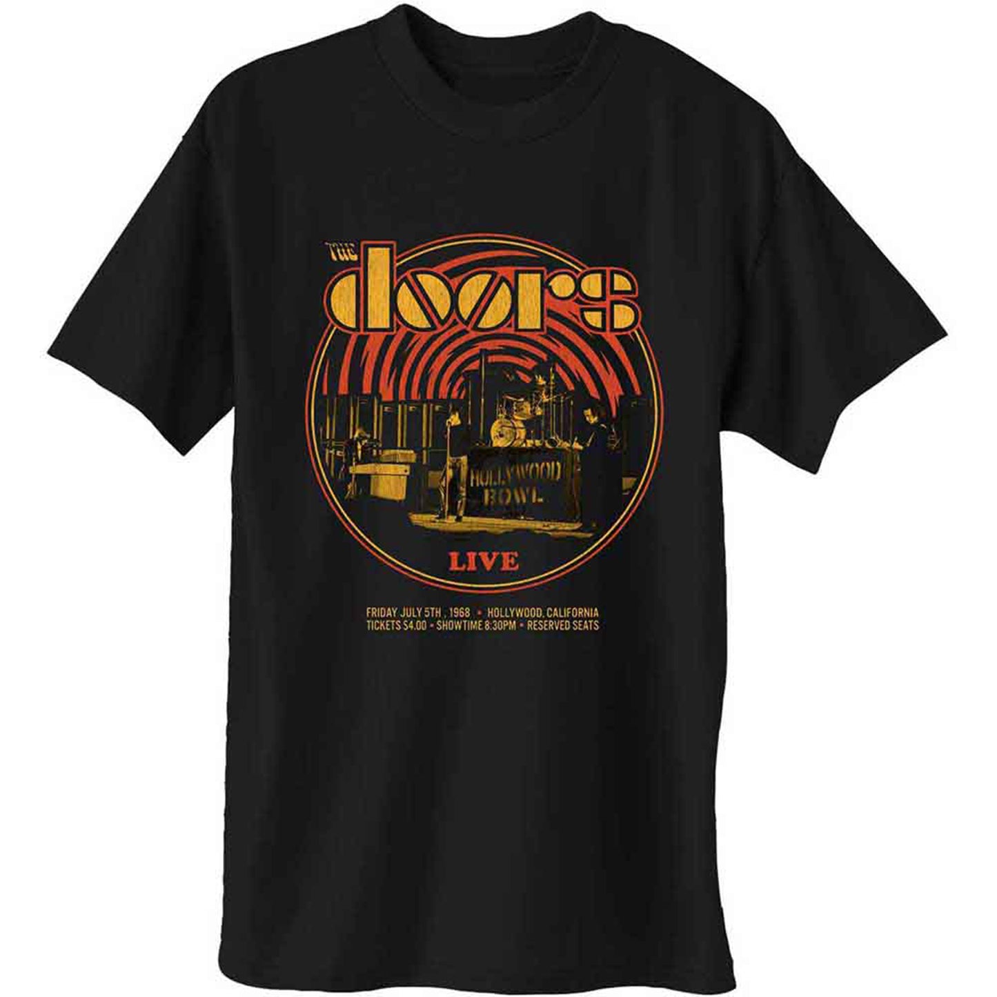 DOORS, THE - 68 RETRO CIRCLE - T-Shirt Black