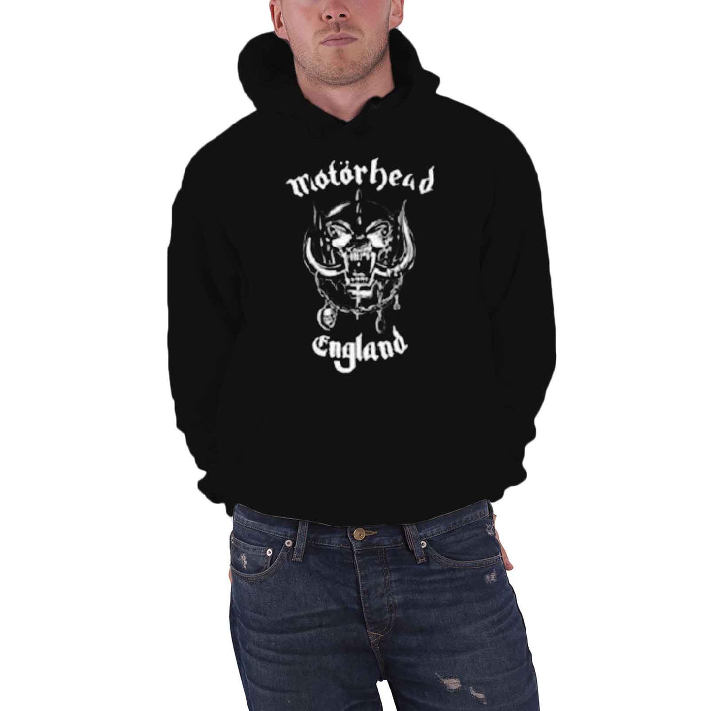 MOTORHEAD - ENGLAND - Felpa con cappuccio nera