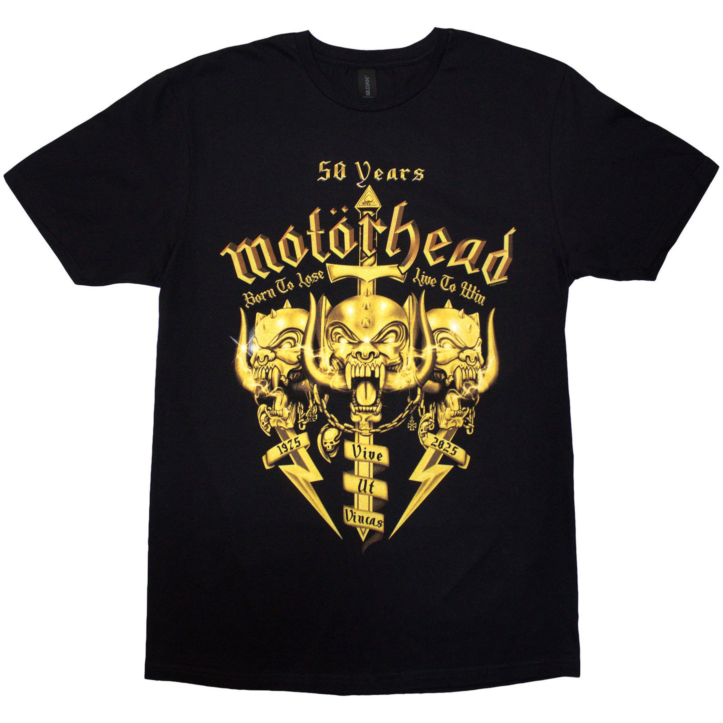 MOTORHEAD - 50 YEARS SWORDS & WARPIG - T-Shirt Black