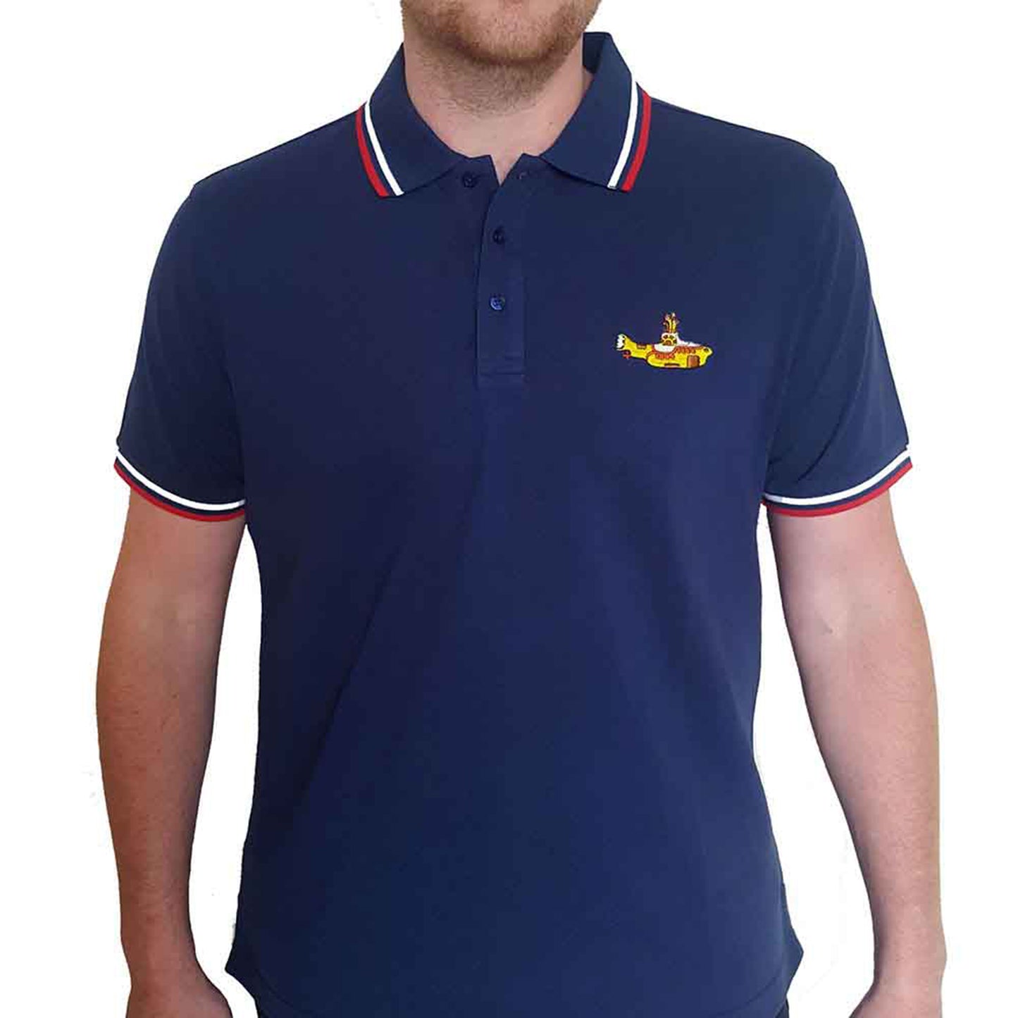 BEATLES, THE - YELLOW SUBMARINE - Polo Shirt Blue