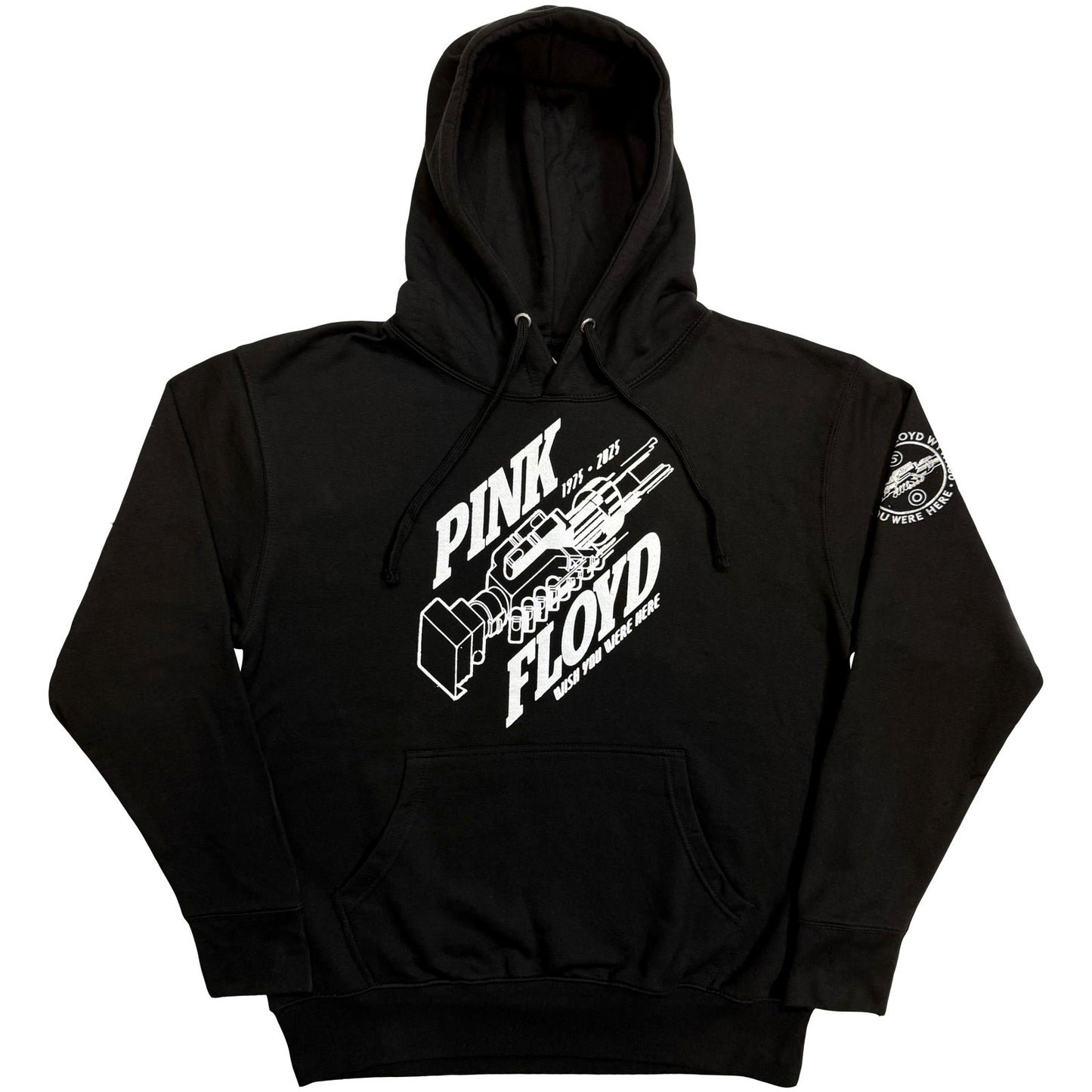 PINK FLOYD - ROBOT HANDS WISH YOU WERE HERE 50 - Felpa con cappuccio nera