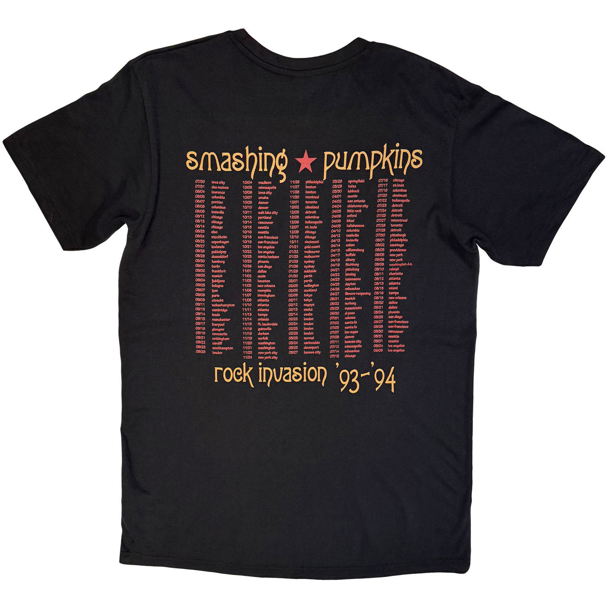 THE SMASHING PUMPKINS - ROCK INVASION - Carbon T-Shirt Black