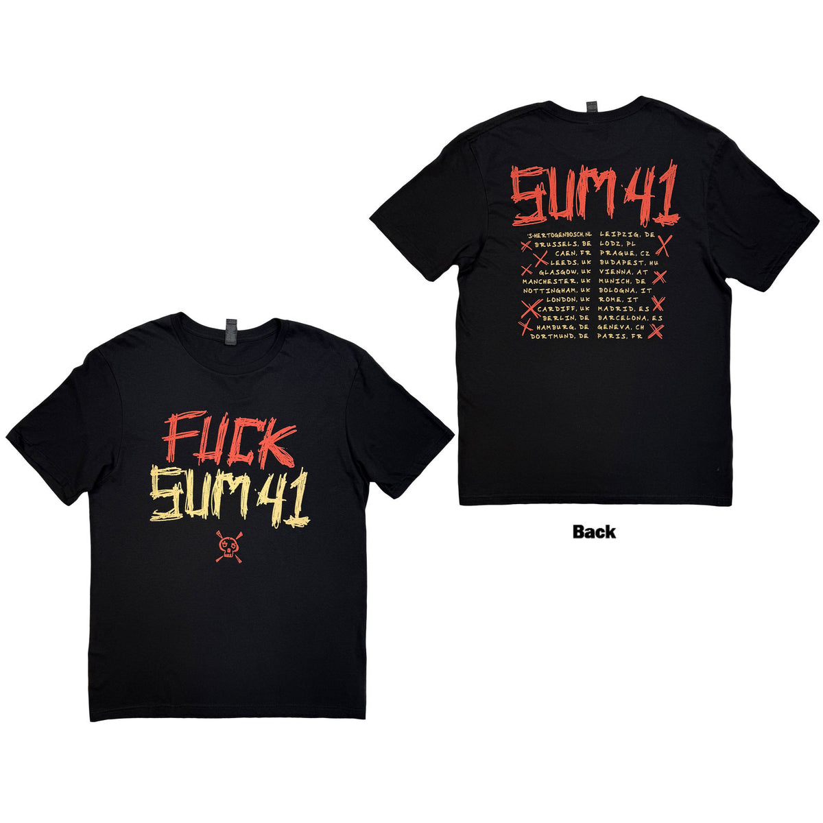 SUM 41 - TOUR '24 PT.2 FUCK - T-Shirt Black
