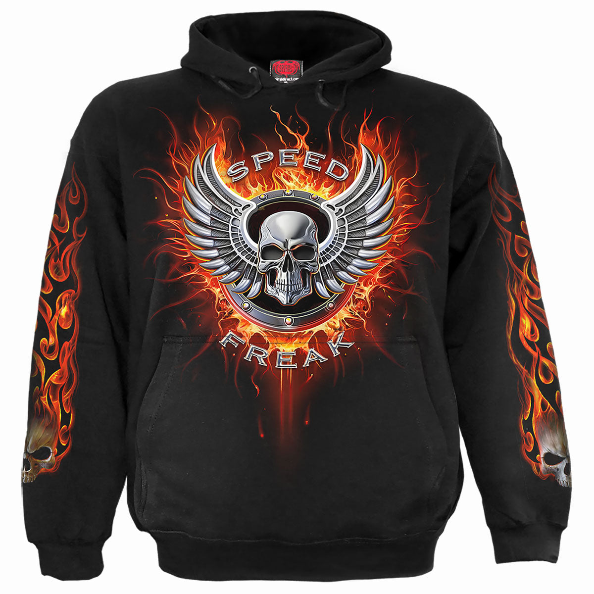 SPEED FREAK - Felpa con cappuccio nera