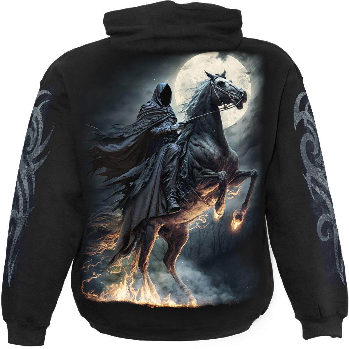 SHADOW RIDER - Felpa con cappuccio nera