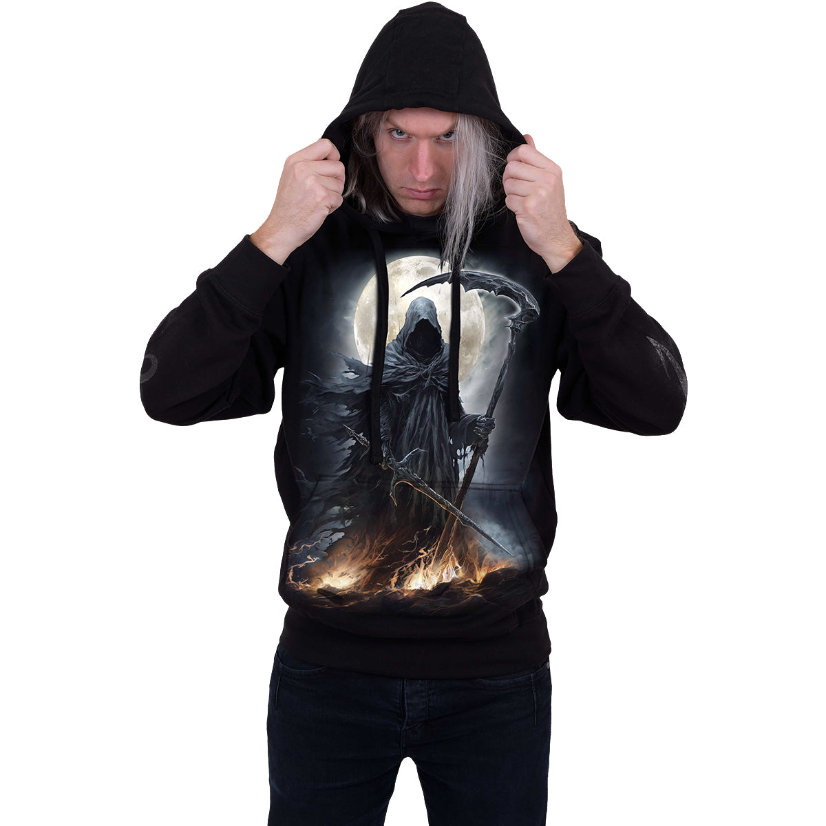 SHADOW RIDER - Felpa con cappuccio nera